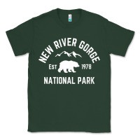 Sports Green womens new river gorge national park bear west virginia nature v neck Classic Tee - linhVisuals