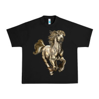 Black percheron horse Urban Heavy Tee - LillyAllenDesigns