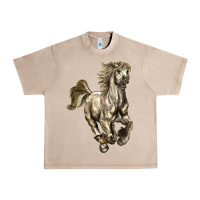 French Oak percheron horse Urban Heavy Tee - LillyAllenDesigns