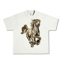 Pistachio percheron horse Urban Heavy Tee - LillyAllenDesigns