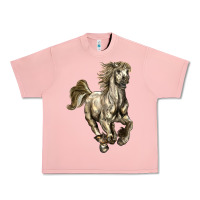 Salmon percheron horse Urban Heavy Tee - LillyAllenDesigns