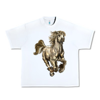 White percheron horse Urban Heavy Tee - LillyAllenDesigns