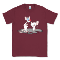 Burgundy newanimaniacs pinky and the brain Classic Tee - linhVisuals