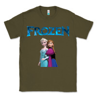 Army Green newanna and elsa frozen Classic Tee - linhVisuals