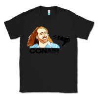 Black nicolas cage conair Classic Tee - linhVisuals