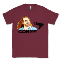 Burgundy nicolas cage conair Classic Tee - linhVisuals
