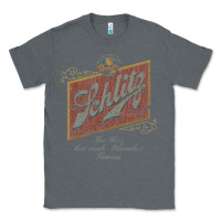 Charcoal Heather schlitz beer Classic Tee - linhVisuals