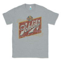 Heather Grey schlitz beer Classic Tee - linhVisuals