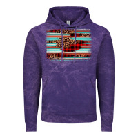 Cloud Purple leopard serape background Vintage Hoodie - BarkalooDesign