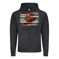 Vintage Black leopard serape background Vintage Hoodie - BarkalooDesign
