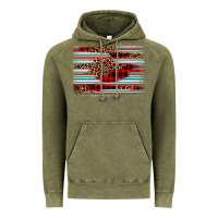 Vintage Olive leopard serape background Vintage Hoodie - BarkalooDesign