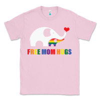 Bubblegum Pink free mom hugs pride elephant rainbow Classic Tee - linhVisuals