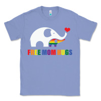 Colony Blue free mom hugs pride elephant rainbow Classic Tee - linhVisuals