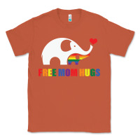 Copper free mom hugs pride elephant rainbow Classic Tee - linhVisuals