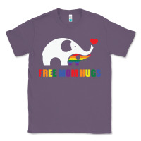 Lavender free mom hugs pride elephant rainbow Classic Tee - linhVisuals