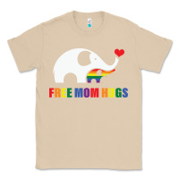 Mushroom free mom hugs pride elephant rainbow Classic Tee - linhVisuals