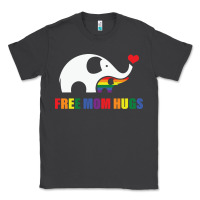 Smoke free mom hugs pride elephant rainbow Classic Tee - linhVisuals