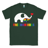 Sports Green free mom hugs pride elephant rainbow Classic Tee - linhVisuals