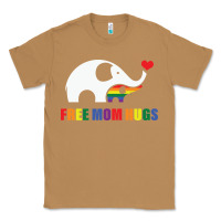 Toasted Coconut free mom hugs pride elephant rainbow Classic Tee - linhVisuals