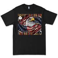 Black American eagle Premium Tee - CowhideDigitalArt