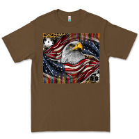 Cacao American eagle Premium Tee - CowhideDigitalArt