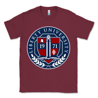 Burgundy liberty university seal Classic Tee - linhVisuals