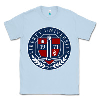 Dusty Blue liberty university seal Classic Tee - linhVisuals