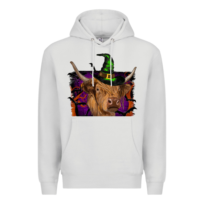 Highland Cow Halloween Premium Hoodie by RanaPortraitStore | Teevron