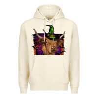 Tofu highland cow halloween Premium Hoodie - RanaPortraitStore