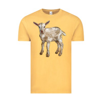 Vintage Mustard Baby Saanen Goat Vintage Tee - LillyAllenDesigns