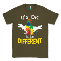 It’s Ok To Be Different Autism Dinosaur Classic Tee | Teevron