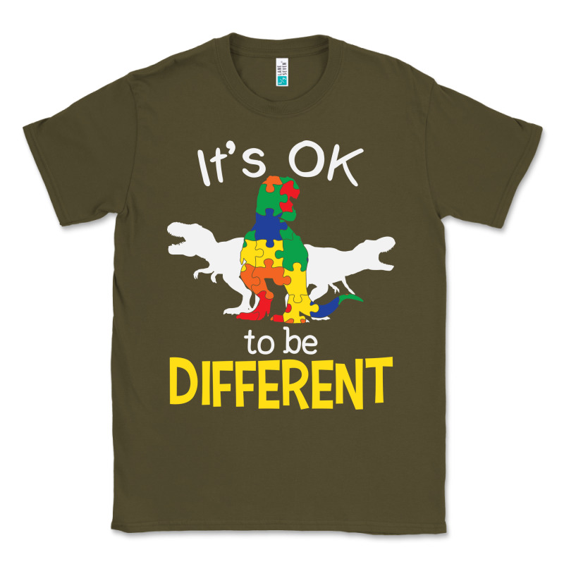 It’s Ok To Be Different Autism Dinosaur Classic Tee by linhVisuals | Teevron