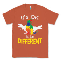 Copper it’s ok to be different autism dinosaur Classic Tee - linhVisuals