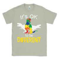 Matcha it’s ok to be different autism dinosaur Classic Tee - linhVisuals
