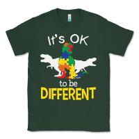 Sports Green it’s ok to be different autism dinosaur Classic Tee - linhVisuals