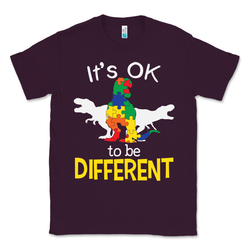 It’s Ok To Be Different Autism Dinosaur Classic Tee by linhVisuals | Teevron