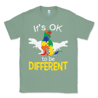 Sage it’s ok to be different autism dinosaur Classic Tee - linhVisuals