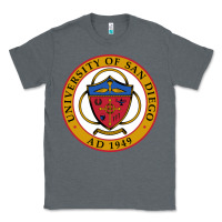 Charcoal Heather university of san diego Classic Tee - linhVisuals