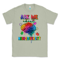 Matcha ask me about neurodiversity Classic Tee - FaDigitalArtStudio
