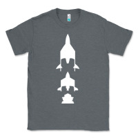 Charcoal Heather Virgin Galactic Evolution Classic Tee - linhVisuals