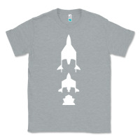 Heather Grey Virgin Galactic Evolution Classic Tee - linhVisuals