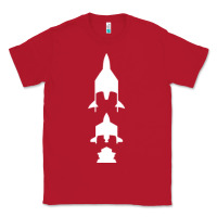Red Virgin Galactic Evolution Classic Tee - linhVisuals