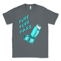 Charcoal Heather puff puff pass inhaler Classic Tee - linhVisuals
