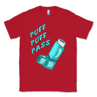 Red puff puff pass inhaler Classic Tee - linhVisuals