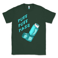 Sports Green puff puff pass inhaler Classic Tee - linhVisuals