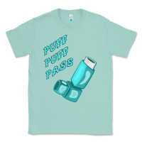 Seafoam puff puff pass inhaler Classic Tee - linhVisuals