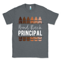Charcoal Heather womens proud black principal, black history month school principal v n Classic Tee - linhVisuals