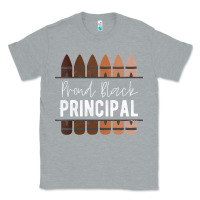 Heather Grey womens proud black principal, black history month school principal v n Classic Tee - linhVisuals