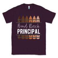 Plum womens proud black principal, black history month school principal v n Classic Tee - linhVisuals