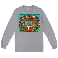Heather Grey wild one longhorn gemstones cactus and sunflowers Long Sleeve Tee - Artiststas